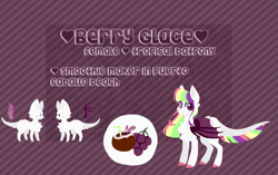 Size: 1457x917 | Tagged: safe, artist:cecilycabbage, artist:rockruffian, base used, oc, oc only, oc:berry glace, solo