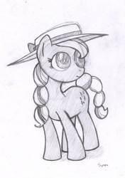 Size: 562x800 | Tagged: safe, artist:syggie, species:earth pony, species:pony, cowboys and equestrians, female, mad (tv series), mad magazine, maplejack, mare, solo