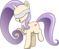 Size: 6575x5448 | Tagged: safe, artist:cinderfall, oc, oc only, species:pony, species:unicorn, 2018 community collab, derpibooru community collaboration, absurd resolution, ambiguous gender, blindfold, heart, request, simple background, solo, transparent background, vector