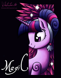Size: 943x1200 | Tagged: safe, artist:whitestar1802, character:twilight sparkle, crystallized, female, solo