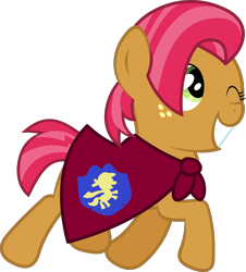 Size: 5000x5529 | Tagged: dead source, safe, artist:fehlung, character:babs seed, episode:one bad apple, g4, my little pony: friendship is magic, absurd resolution, cape, clothing, simple background, transparent background, vector