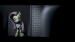 Size: 3840x2160 | Tagged: safe, artist:jollyoldcinema, character:fluttershy, 3d, chicashy, female, five nights at freddy's, five nights at pinkie's, five nights at pinkies 6, flutterchica, solo, source filmmaker