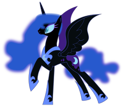 Size: 1428x1236 | Tagged: safe, artist:doublebackstitcharts, character:nightmare moon, character:princess luna, species:alicorn, species:pony, female, simple background, solo, transparent background, vector