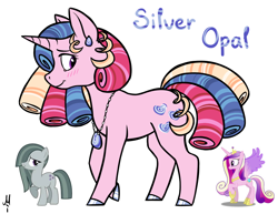 Size: 1048x811 | Tagged: safe, artist:fusionsofponies, artist:milchik, character:marble pie, character:princess cadance, oc, fusion, jewelry