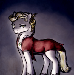 Size: 1562x1577 | Tagged: safe, artist:remains, oc, species:earth pony, species:pony, concept, cursed, earth pony oc, solo