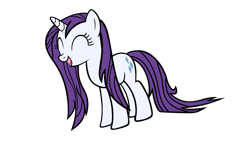 Size: 1280x720 | Tagged: safe, artist:icey-wicey-1517, artist:ikillyou121, character:rarity, species:pony, species:unicorn, alternate hairstyle, colored, eyes closed, female, mare, simple background, solo, transparent background, wet, wet mane, wet mane rarity