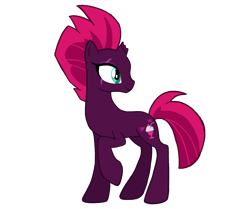 Size: 1560x1304 | Tagged: safe, artist:flipwix, character:fizzlepop berrytwist, character:tempest shadow, species:pony, species:unicorn, my little pony: the movie (2017), broken horn, cutie mark, eye scar, female, looking back, mare, raised hoof, reformed, scar, simple background, smiling, solo, transparent background