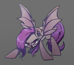 Size: 867x765 | Tagged: safe, artist:xp_r6, character:flutterbat, character:fluttershy, species:bat pony, species:pony, female, looking at you, mare, race swap, simple background, solo, species swap