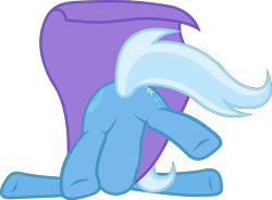 Size: 6786x5000 | Tagged: safe, artist:fehlung, character:trixie, episode:magic duel, g4, my little pony: friendship is magic, absurd resolution, clothing, faceplant, plot, simple background, transparent background, tripsie, vector