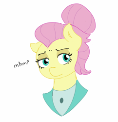 Size: 1600x1656 | Tagged: safe, artist:c0pter, character:fluttershy, episode:fake it 'til you make it, alternate hairstyle, severeshy, simple background, white background