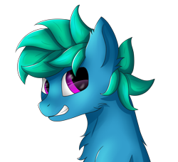 Size: 1944x1770 | Tagged: safe, artist:drarkusss0, oc, oc:supermoix, species:earth pony, species:pony, chest fluff, commission, night, reward, simple background, smiling, solo, transparent background