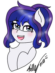 Size: 519x685 | Tagged: safe, artist:kellysans, oc, oc only, oc:blue sweet, species:pegasus, species:pony, simple background, solo, white background