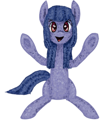 Size: 400x474 | Tagged: safe, artist:restartbob, oc, oc only, oc:cosmia nebula, species:pony, female, happy, hug request, mare, open arms, simple background, sitting, smiling, solo, transparent background