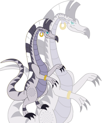 Size: 3000x3600 | Tagged: safe, artist:elsdrake, character:zecora, species:dragon, dragonified, female, simple background, solo, species swap, transparent background, vector, zoom layer