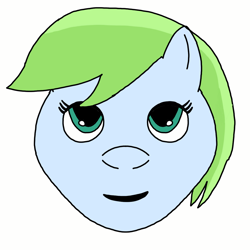Size: 1200x1200 | Tagged: safe, artist:lewdman03, species:pony, first attempt, gradient background, solo, test