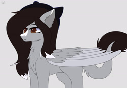 Size: 3114x2160 | Tagged: safe, artist:drarkusss0, oc, oc:crying eyes, species:pegasus, species:pony, female, fluffy, solo, tail