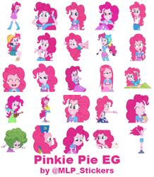 Size: 364x418 | Tagged: safe, artist:mlpcreativelab, character:gummy, character:pinkie pie, episode:pinkie spy, episode:shake your tail, equestria girls:dance magic, equestria girls:equestria girls, equestria girls:friendship games, equestria girls:legend of everfree, equestria girls:rainbow rocks, g4, my little pony: equestria girls, my little pony:equestria girls, spoiler:eqg specials, acadeca, camp everfree outfits, helping twilight win the crown, telegram sticker