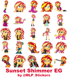 Size: 364x418 | Tagged: safe, artist:mlpcreativelab, character:sunset shimmer, equestria girls:equestria girls, equestria girls:forgotten friendship, equestria girls:friendship games, equestria girls:legend of everfree, equestria girls:rainbow rocks, g4, my little pony: equestria girls, my little pony:equestria girls, camp everfree outfits, clothing, crystal gala, dress, geode of empathy, ponied up, telegram sticker