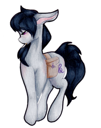 Size: 1280x1618 | Tagged: safe, artist:mscolorsplash, character:octavia melody, species:earth pony, species:pony, fanfic:silent ponyville, ask the colt, cigarette, female, saddle bag, solo