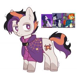 Size: 1280x1215 | Tagged: safe, artist:koteikow, character:funnel web, character:snow hope, character:sunburst, species:earth pony, species:pony, species:unicorn, clothing, fusion, male, screencap reference, stallion