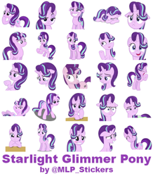 Size: 364x418 | Tagged: safe, artist:mlpcreativelab, character:starlight glimmer, species:pony, blushing, equal cutie mark, floppy ears, i mean i see, simple background, telegram sticker, white background