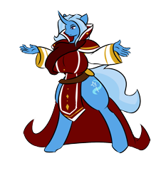 Size: 1267x1400 | Tagged: safe, artist:tartsarts, character:trixie, species:anthro, species:pony, species:unicorn, big breasts, breasts, busty trixie, clothing, commission, female, human to anthro, robe, simple background, solo, transformation, transformed, transparent background