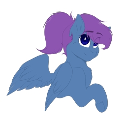 Size: 1500x1500 | Tagged: safe, artist:dollpone, oc, oc:moon, species:pegasus, species:pony, bust, female, mare, portrait, simple background, solo, transparent background