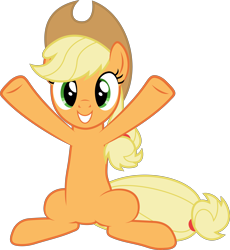 Size: 5000x5440 | Tagged: safe, artist:fehlung, character:applejack, absurd resolution, female, hug, simple background, solo, transparent background, vector