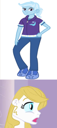 Size: 789x1759 | Tagged: safe, artist:drewmwhit, editor:jdueler11, character:prince blueblood, character:trixie, ship:bluetrix, my little pony:equestria girls, equestria girls-ified, equestria guys, female, male, princess bluebelle, rule 63, shipping, straight, tristan