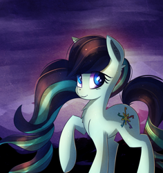 Size: 2677x2832 | Tagged: safe, artist:autumnvoyage, character:coloratura, species:earth pony, species:pony, chest fluff, ear fluff, eye clipping through hair, female, mare, rarabetes, solo