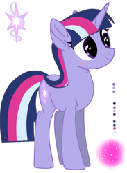Size: 766x1044 | Tagged: safe, artist:missxxfofa123, parent:trixie, parent:twilight sparkle, parents:twixie, species:pony, magical lesbian spawn, offspring