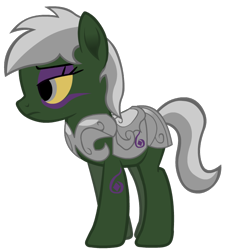 Size: 672x741 | Tagged: safe, artist:thunder-blur, oc, oc only, oc:necroma, species:earth pony, species:pony, armor, armored pony, female, mare, simple background, solo, transparent background, undead