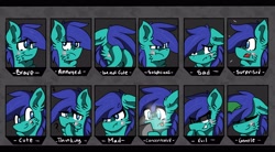 Size: 4000x2200 | Tagged: safe, artist:jxst-starly, oc, oc only, oc:magnifying glass, species:pegasus, species:pony, :t, angry, annoyed, blushing, brave, colt, concentrating, cute, embarrassed, evil grin, expressions, eyes rolling back, floppy ears, grin, i'm not cute, ipad, male, ruffled hair, sad, smiling, smirk, solo, surprised, suspicious, sweat, thinking, tongue out