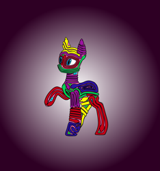 Size: 3745x3999 | Tagged: safe, artist:keshakadens, species:pony, simple background, snake, solo, surreal, unnamed pony