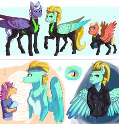 Size: 7077x7396 | Tagged: safe, artist:venommocity, character:lightning dust, character:rolling thunder, character:scootaloo, character:short fuse, species:anthro, species:pegasus, species:pony, episode:the washouts, g4, my little pony: friendship is magic