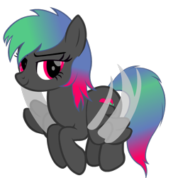 Size: 690x706 | Tagged: safe, artist:thunder-blur, oc, oc:paintheart, species:pegasus, species:pony, flying, solo