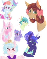 Size: 746x944 | Tagged: safe, artist:waterz-colrxz, character:clear sky, character:cozy glow, character:princess luna, character:rainbow dash, character:sandbar, character:wind sprint, character:yona, species:pegasus, species:pony, ship:yonabar, episode:between dark and dawn, episode:common ground, episode:frenemies, episode:she's all yak, episode:sparkle's seven, g4, my little pony: friendship is magic, female, male, ponified, pony yona, shipping, species swap, straight