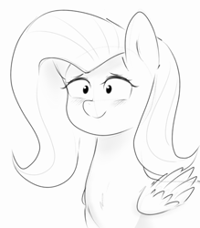 Size: 999x1138 | Tagged: safe, artist:c0pter, character:fluttershy, species:pony, sketch