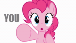 Size: 1920x1080 | Tagged: safe, artist:zharkaer, artist:孤傲的巨人, character:pinkie pie, species:earth pony, species:pony, animated, bittersweet, breaking the fourth wall, crying, cupcake, end of an era, end of g4, end of ponies, feels, female, food, happy, looking at you, mare, pinkie promise, rest in peace, sad, series finale blues, sitting, smiling, solo, sound, talking to viewer, the end is neigh, the ride ends, webm