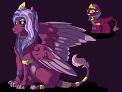 Size: 4000x3000 | Tagged: safe, artist:venommocity, character:sphinx, species:sphinx, female, solo