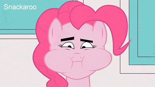 Size: 500x281 | Tagged: safe, artist:mysteryben, character:pinkie pie, species:earth pony, species:pony, animated, eat your buckin' peas professor!, female, fork, gif, the powerpuff girls