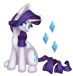 Size: 1893x1953 | Tagged: safe, artist:avrameow, character:rarity, species:pony, species:unicorn, cutie mark, female, mare, simple background, sitting, solo, transparent background