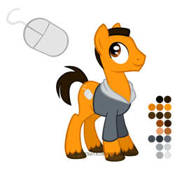 Size: 504x504 | Tagged: safe, artist:lissystrata, species:pony, crossover, doctor who, mickey smith, ponified, reference sheet, simple background, solo, transparent background