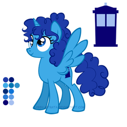 Size: 504x504 | Tagged: safe, artist:lissystrata, species:pony, crossover, derp, doctor who, ponified, reference sheet, simple background, tardis, transparent background