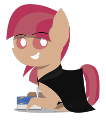 Size: 1275x1500 | Tagged: safe, artist:darksoma, oc, oc:mira star, species:pony, book, earth darksider, pointy ponies, relaxing, simple background, solo, species:darksider, the darksiders, transparent background, void crystal