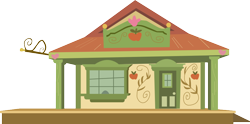 Size: 886x440 | Tagged: safe, artist:a01421, appleloosa, building, door, no pony, resource, simple background, train station, transparent background, vector, window