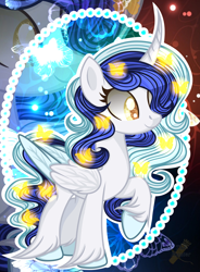 Size: 2760x3740 | Tagged: safe, artist:domina-venatricis, oc, oc only, oc:roxy lovli pop, species:alicorn, species:pony, curved horn, female, horn, mare, solo
