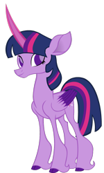 Size: 650x1080 | Tagged: safe, artist:thunder-blur, community related, character:twilight sparkle, character:twilight sparkle (alicorn), species:alicorn, species:pony, them's fightin' herds, alternate design, female, simple background, solo, transparent background