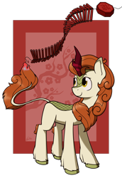 Size: 2000x2900 | Tagged: safe, artist:alexi148, character:autumn blaze, species:kirin, chinese, chinese new year, female, fire, firecracker, high res, lunar new year, mare, solo