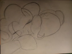 Size: 4160x3120 | Tagged: safe, artist:riskypony, character:pinkie pie, sleeping, traditional art